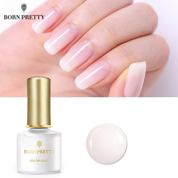 BORN PRETTY Opal Jelly Nail Gel Polish 6ml Semi-transparent White Pink Varnish Soak Off Manicure Nail Art UV Gel Lacquer